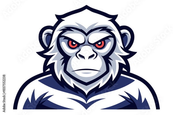 Fototapeta Vector art illustration of a tribal lion king skull, a black and white tattoo design blending animal and horror elements