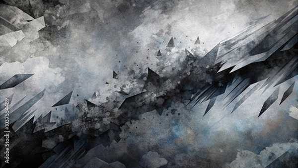 Obraz Noise texture grainy background black white gray