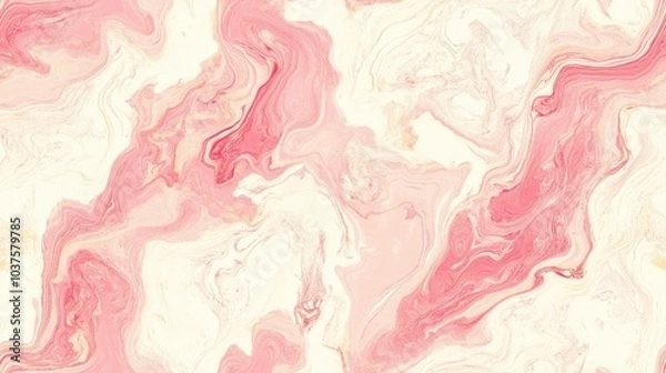 Fototapeta Seamless blend of cream and pink solid colors in a background design