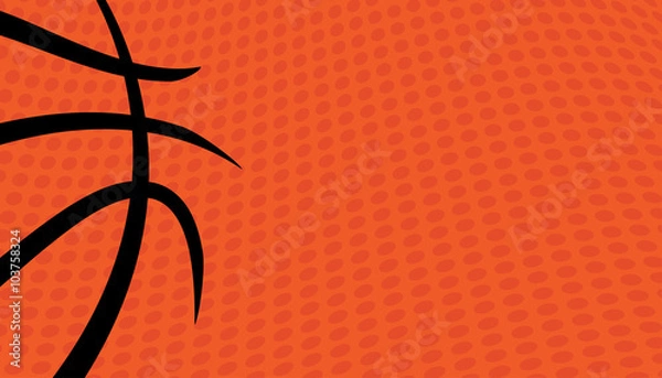 Obraz Tło wektora koszykówki