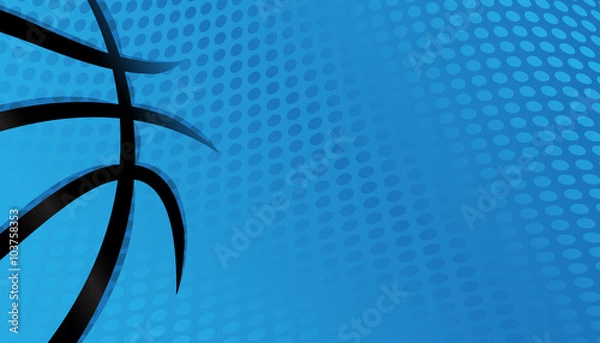 Obraz Basketball vector background