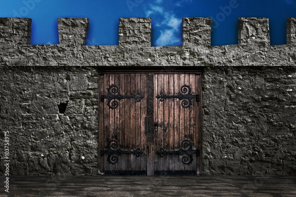 Obraz Medieval Gate Background