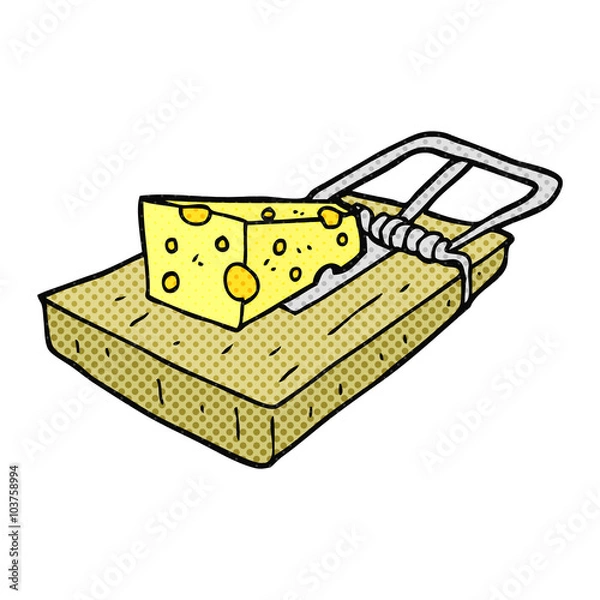 Obraz cartoon mouse trap