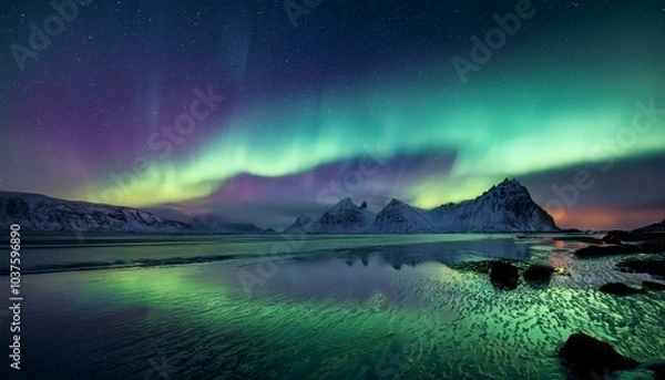 Fototapeta Aurora Borealis Pulse
