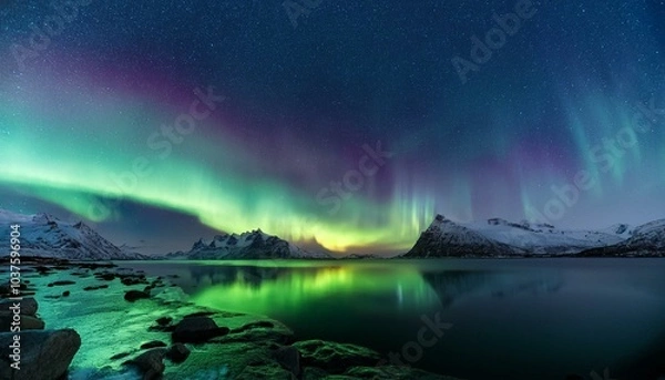 Fototapeta Aurora Borealis Pulse