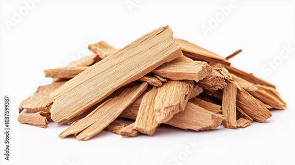 Obraz Sandalwood isolated on white background with clipping path 