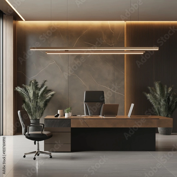 Obraz Nowoczesne biuro - mockup