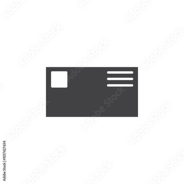 Obraz Envelope icon Flat simple outline set