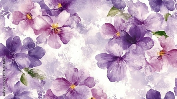 Fototapeta Floral Pattern Digital Print Design