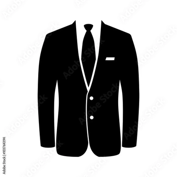 Obraz Business suit icon vector illustration