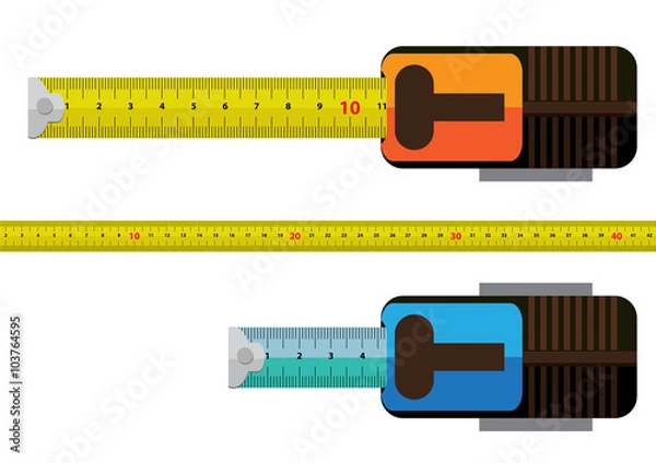 Obraz vector measure tape set