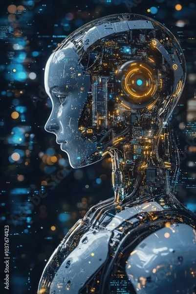 Fototapeta AI and Deep Learning Technology for Automated Data Analysis and Presentation