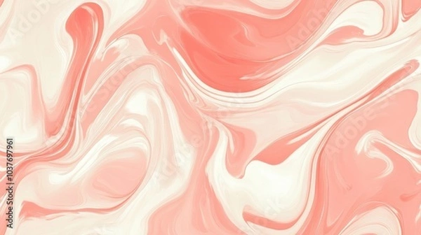 Fototapeta Seamless blend of cream and pink solid colors in a background design