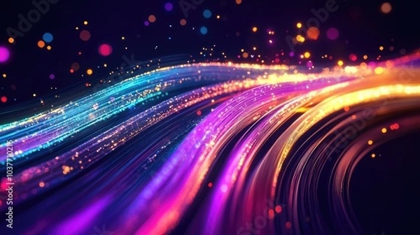 Obraz Cable and line art design suitable for background wallpaper