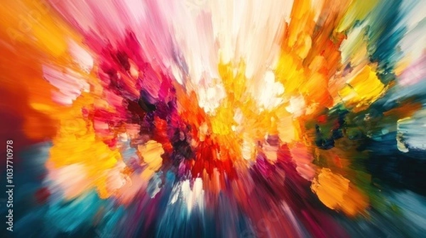 Fototapeta Blurred abstract background in an oil painting style