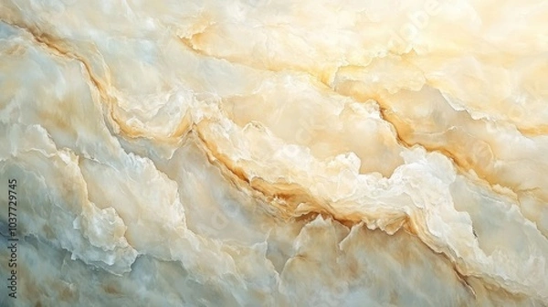 Obraz High resolution oil painting featuring a light onyx marble texture ideal for abstract home decor and ceramic wall surfaces like tiles and floors Perfect for enhancing interior aesthetics