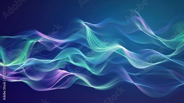 Fototapeta Abstract Flowing Lights