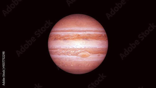 Fototapeta global warming jupitar concept  with black background