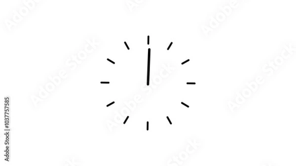 Fototapeta clock with alpha channel