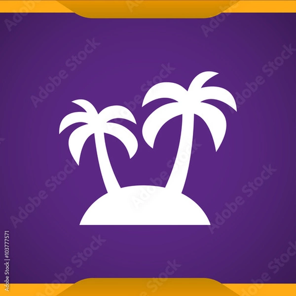 Fototapeta Palm icon