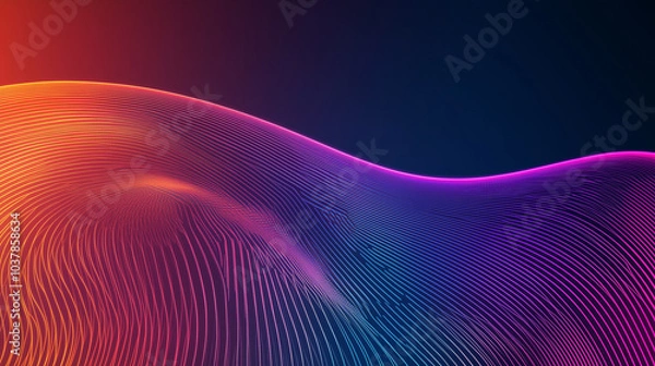 Fototapeta Abstract Flowing Colorful Wave Background