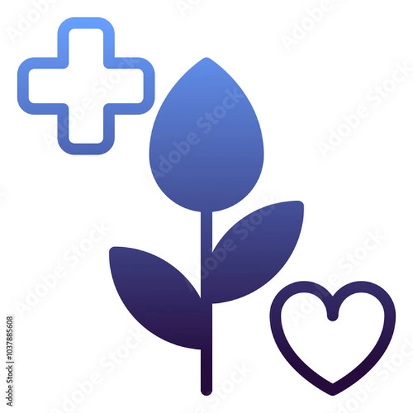 Fototapeta Protection icon, gradient icon style