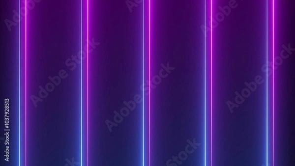 Fototapeta Abstract multi colorful neon line moving background.	