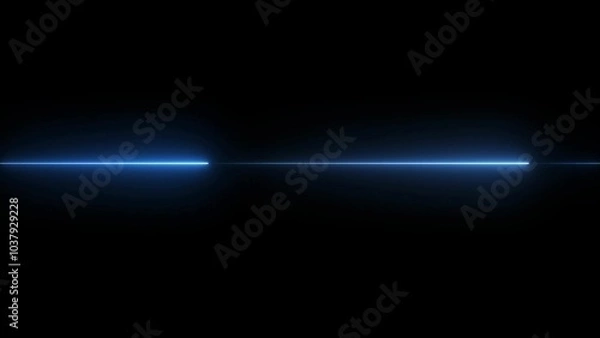 Fototapeta glowing neon line animation. Neon background. 4k video. on black background.	