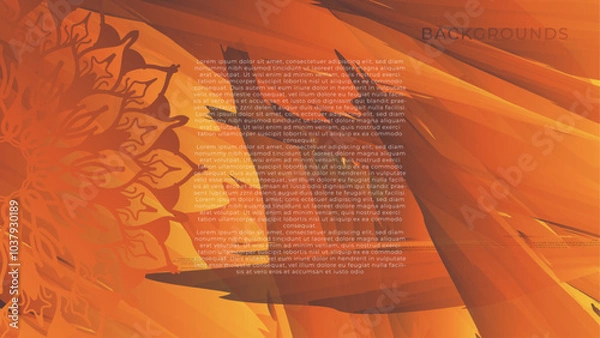 Fototapeta Abstract gradient mesh background color bright.