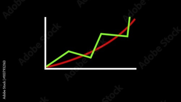 Fototapeta chart graph