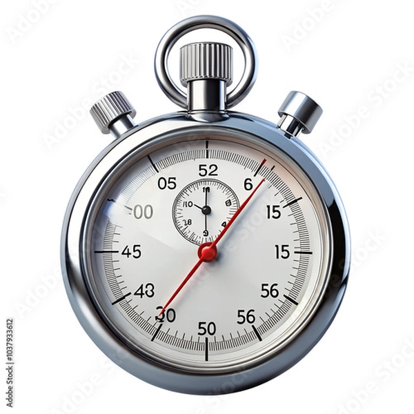 Obraz stopwatch isolated on white