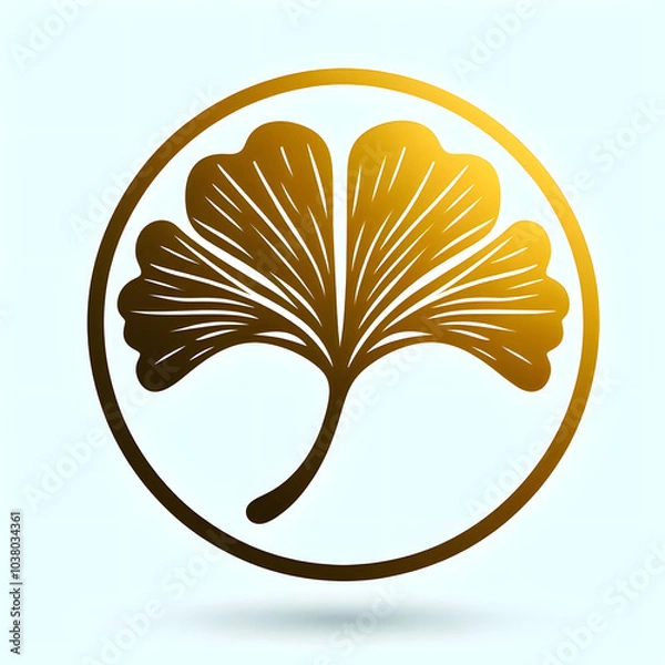 Obraz 은행잎 일러스트