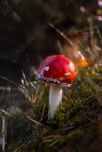 Obraz Herbstlicher Fliegenpilz