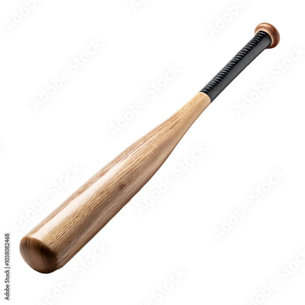Obraz Baseball bat isolated on white background