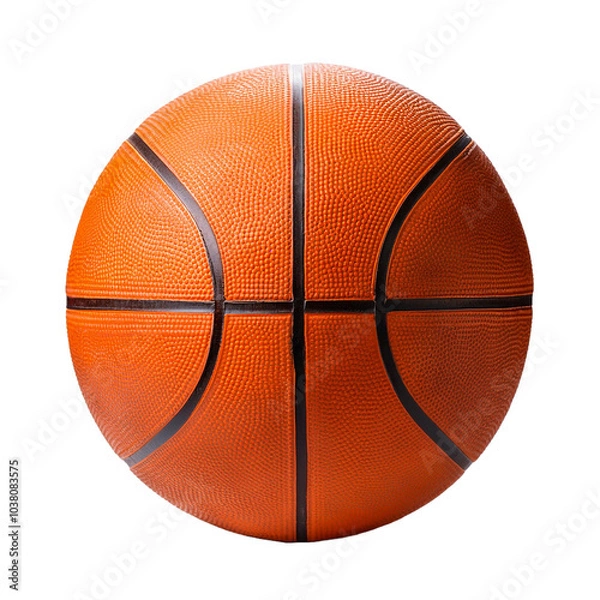 Obraz Basketball isolated on white background