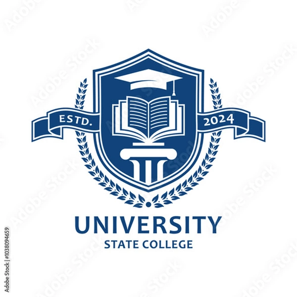 Obraz University Logo Vector Image