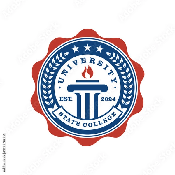 Obraz University Logo Vector Image