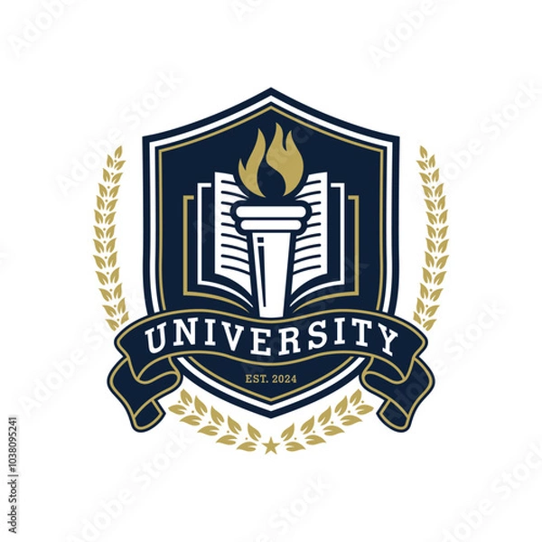 Obraz University Logo Vector Image