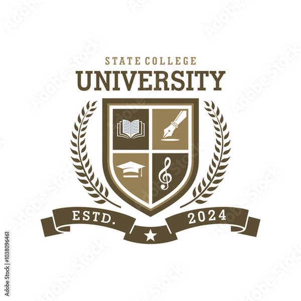 Obraz University Logo Vector Image