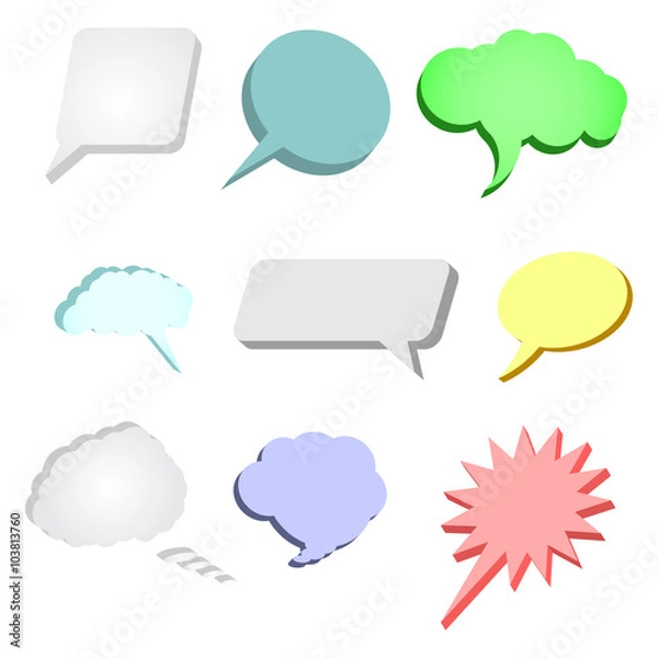 Obraz Speech bubbles set