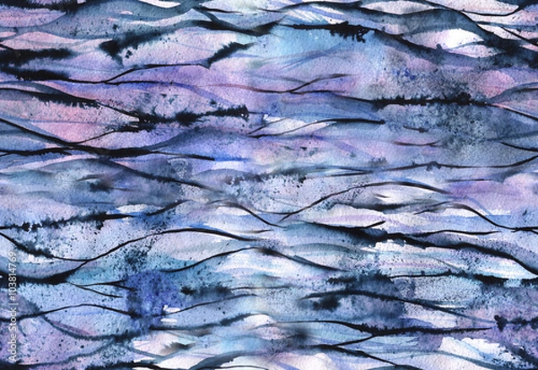 Fototapeta Watercolor abstract seamless pattern