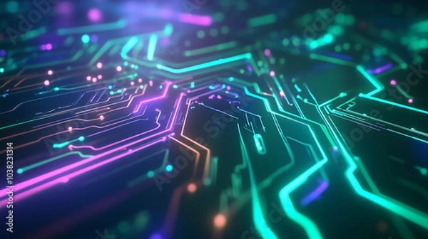 Fototapeta Futuristic Payment Processing Technology Visual