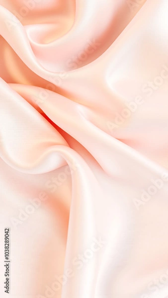 Fototapeta soft peach fabric with flowing texture