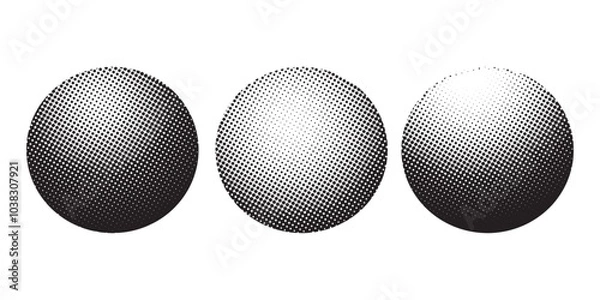 Obraz Halftone pattern. Pattern of circles and dots. Vector illustration.