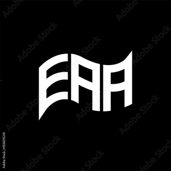 Fototapeta EAA logo design, EAA simple and modern logo. EAA luxurious alphabet design