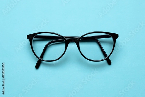 Obraz Spectacles blue background