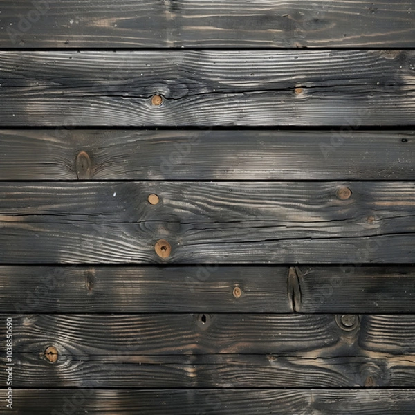 Fototapeta Dark wood texture background surface with old natural.