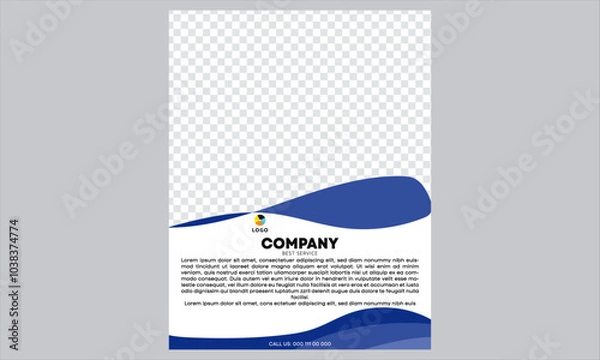 Fototapeta I will do create creative flyer design template