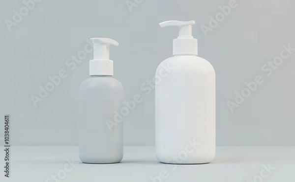 Fototapeta Realistic Baby Lotion Mockup - Stunning Visuals, Customed Quality, Extended Version