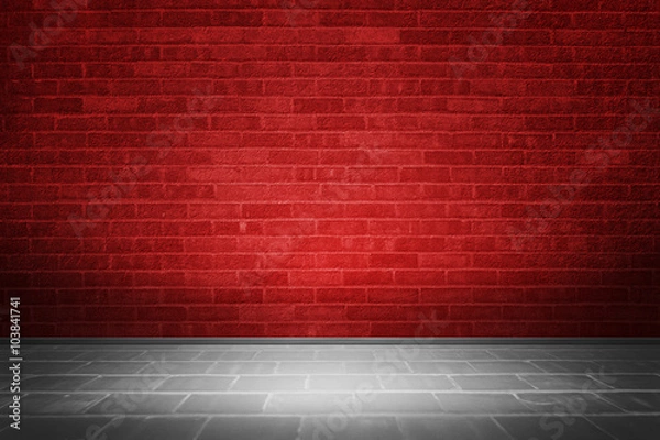 Obraz Red Brick Room Backdrop
